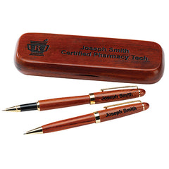 Rosewood Pen Set, Personalized H-Q166-13650