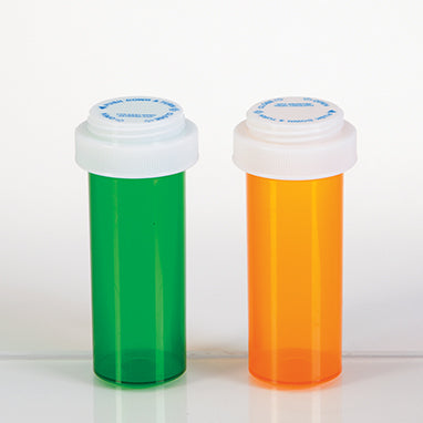 Vials with Reversible Caps, 16 Dram