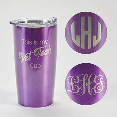 Himalayan Tumbler, Purple, Vet Tech, Personalized H-V221P-12793