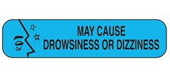 May Cause Drowsiness or Dizziness Labels H-2015-15960