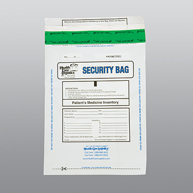 Patients Medicine Inventory Bags, 9 x 12, White H-10448-13887