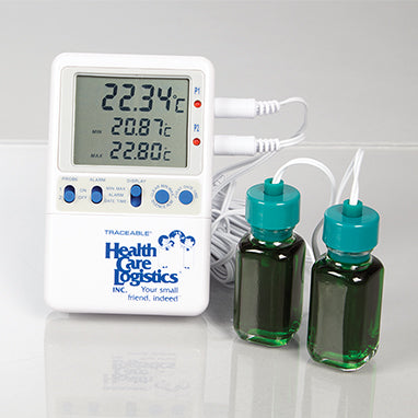 Hi-Accuracy Refrigerator Thermometer w/ 2 probe bottles H-17989-13991