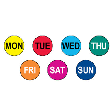 7 Days of the Week Circle Label Kit H-18870-13416