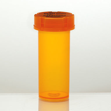 Friendly and Safe Vials with Child-Resistant Caps Attached, 16 Dram H-572733-16117