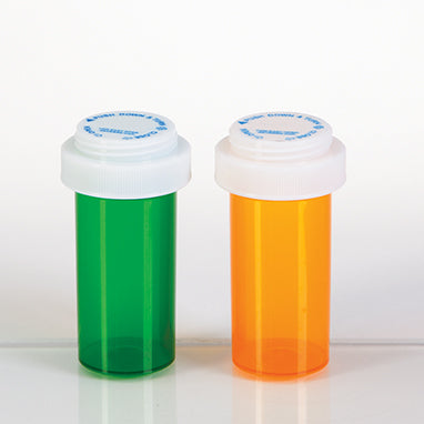 Vials with Reversible Caps, 13 Dram