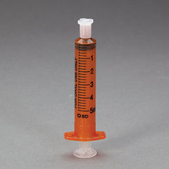 BD™ Oral Dispensers with Tip Caps, 5mL, Amber H-6805A-16793