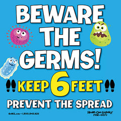 Beware the Germs Cling, 5 x 5 H-81273-16359