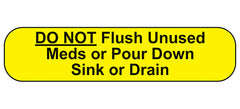 Do Not Flush Unused Meds Labels H-18587-14375