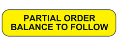 Partial Order Balance To Follow Labels H-2964-16025