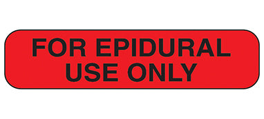 For Epidural Use Only Labels H-2155-16012