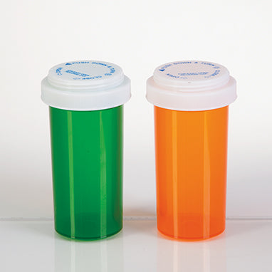 Vials with Reversible Caps, 40 Dram