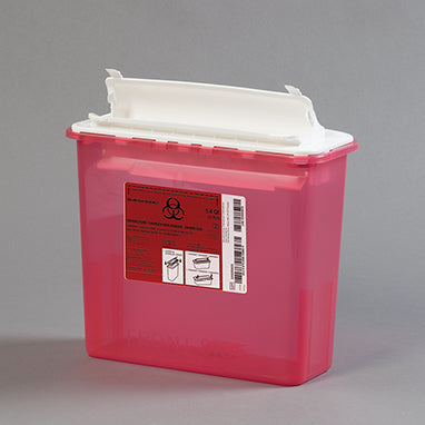 Biohazard Waste Containers, 5.4 Quart, Case H-20283-31-12681