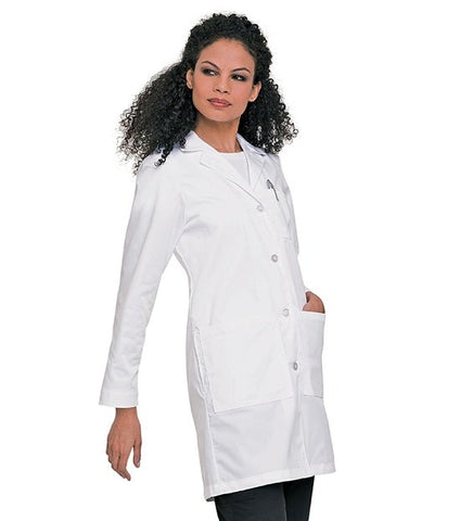Landau Uniforms Lab Coat White Size 0 Mid Length Reusable - M-897536-1315 - Each