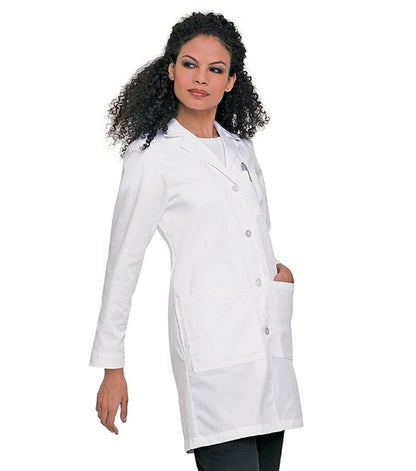 Landau Uniforms Lab Coat White Size 0 Knee Length Reusable - M-1108328-1940 - Each