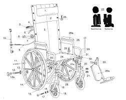 Drive Medical Wheelchair Backrest Cane For Silver Sport Reclining Wheelchair - M-953982-2973 - Each