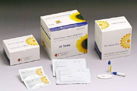 Hemosure Rapid Test Kit Hemosure® Colorectal Cancer Screening / Home Test Device Fecal Occult Blood Test (iFOB or FIT) Stool Sample 25 Tests - M-1032602-1351 - Box of 1