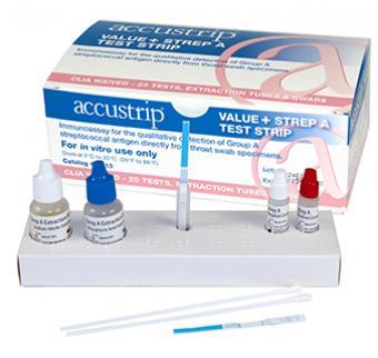 ACCUSTRIP Strep A Value+ Test Strip - Axiom Medical Supplies