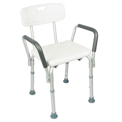 SHOWER CHAIR, 15.75" SEAT, NONSLIP, HEIGHT ADJUSTABLE, RUST-PROOF -LVA1009