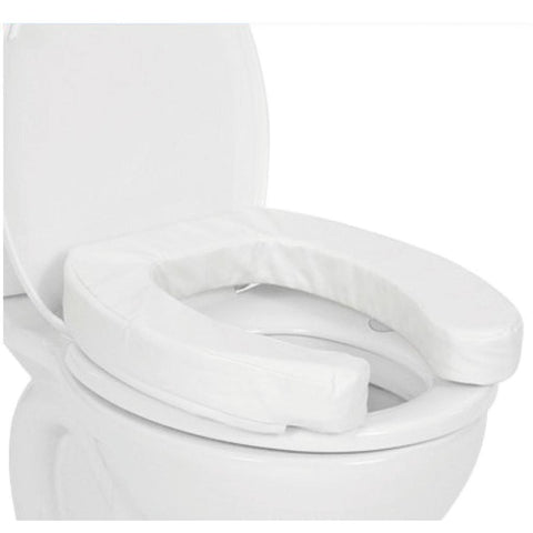 2" FIRM FOAM TOILET SEAT CUSHION, SUCTION CUP BASE, WHITE - CSH1061WHT2