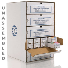 Cancer Diagnostics Tissue Block Storage Box Brown / White Cardboard 2,500 Blocks per Unit Capacity - M-1094295-35 - Case of 5