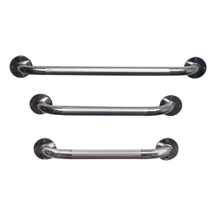 Institutional Steel Knurled Grab Bar