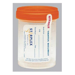 Medegen Medical Products LLC Specimen Container Starplex® Polypropylene 90 mL (3 oz.) Screw Cap Patient Information Sterile Inside Only - M-434005-3259 - Case of 400