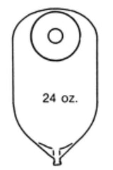 Nu-Hope Laboratories Urinary Pouch Nu-Flex™ 11 Inch Length 1 Inch Stoma Round, Deep Convex, Pre-Cut