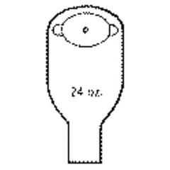 Nu-Hope Laboratories Urinary Pouch 1-1/8 to 2 Inch Stoma Oval B, Deep Convex