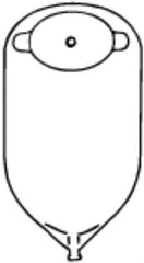 Nu-Hope Laboratories Urinary Pouch Nu-Flex™ 11 Inch Length 1-1/8 to 2 Inch Stoma Oval B, Convex, Trim To Fit
