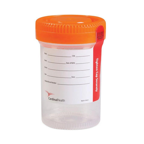 Cardinal Specimen Container ClikSeal™ Polypropylene 120 mL (4 oz.) Screw Cap Patient Information Sterile - M-1120704-1705 - Case of 1