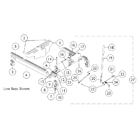 Invacare End Rubber Clip - M-740350-1526 - Pack of 10