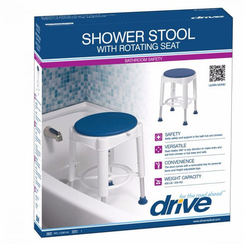 Swivel Shower Chair with Shelf