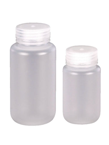 Laboratory Bottles, Polypropylene, Wide Mouth 35 x 60 mm 28 mm Pack of 12