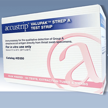 Accustrip® ValuPak™ Strep A Test Strips CLIA WAIVED -50/Box - Axiom Medical Supplies