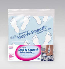 Pedifix Shower Foot File Mat Pedi-Quick® Step-N-Smooth® Blue / White