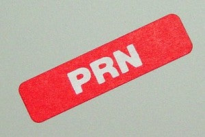 Select Series - Time Bar Label - PRN - Roll Of 500