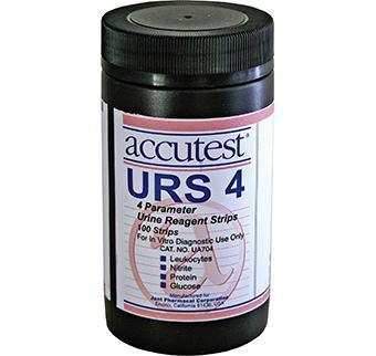 Accutest® URS-4 Urine Reagent Strips 100 Tests per bottle - Axiom Medical Supplies